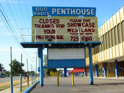 Quo Vadis Theatre - Marquee